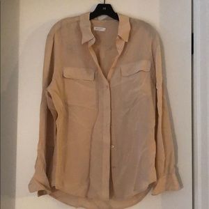 Equipment essential silk blouse